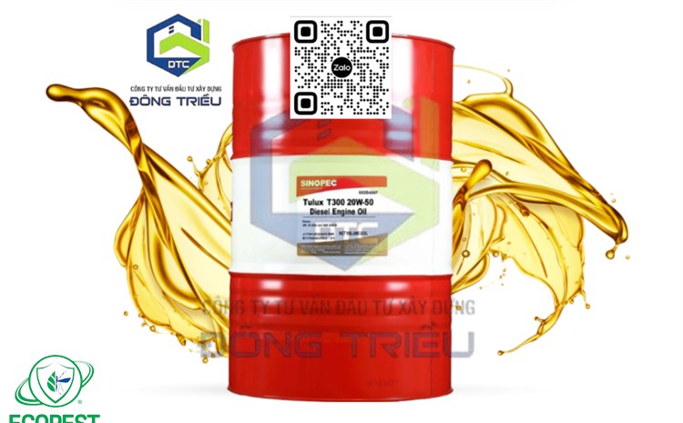 Dầu động cơ Sinopec Tulux T300 15w40 CF-4 (200L)
